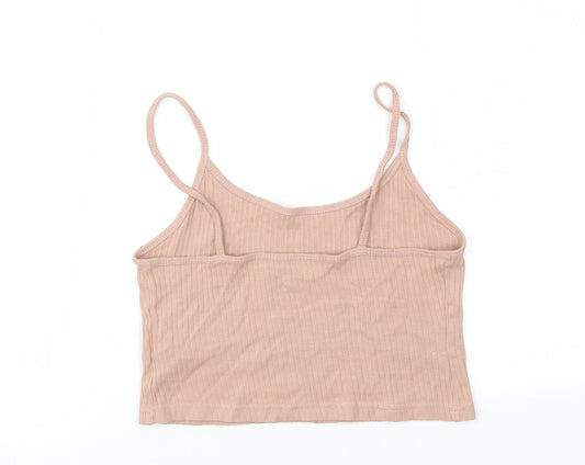 Topshop Womens Pink Basic T-Shirt Size 8