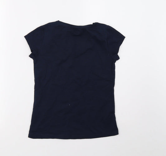 H&M Boys Blue Basic T-Shirt Size 8 Years