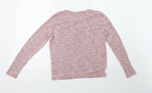 H&M Womens Pink Pullover Sweatshirt Size XS