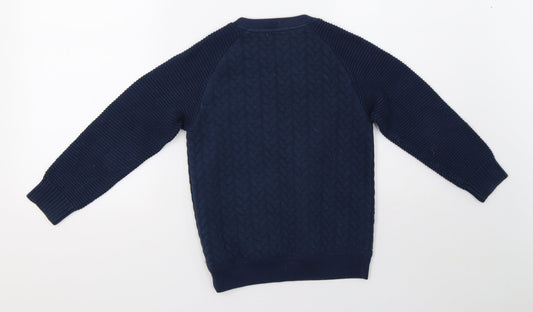 F&F Boys Blue Pullover Sweatshirt Size 6-7 Years