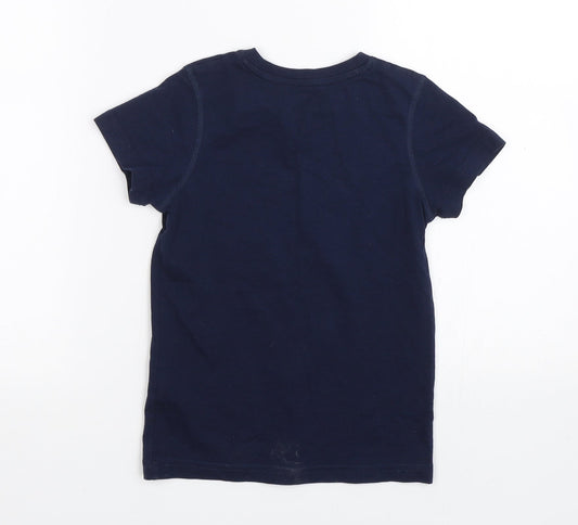 Matalan Boys Blue Basic T-Shirt Size 6 Years