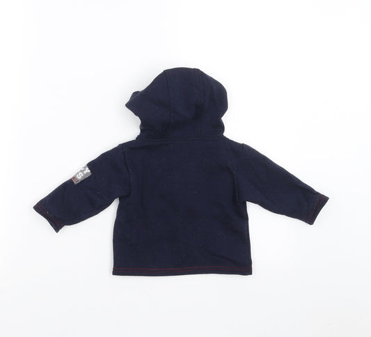 Earlydays Boys Blue Full Zip Jumper Size 6-9 Months - hoodie