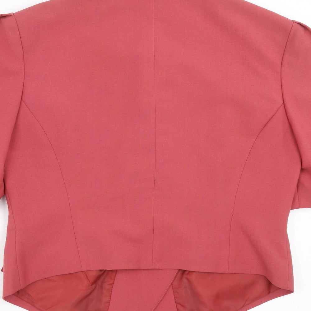 Etam Womens Pink Jacket Suit Jacket Size 14