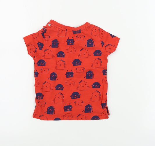 Mothercare Boys Red Basic T-Shirt Size 12-18 Months