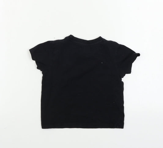 Pep&co Boys Black Basic T-Shirt Size 3-4 Years