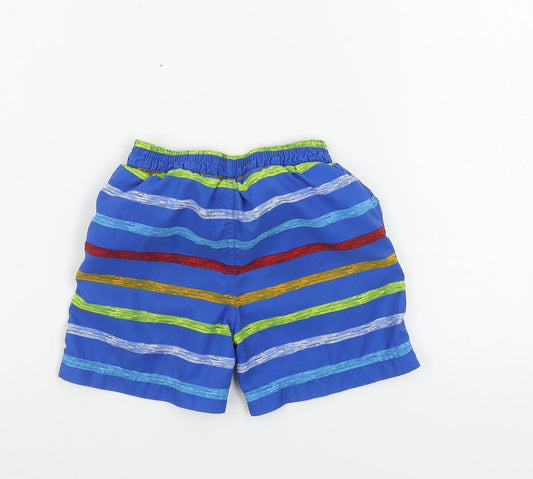 Ocean Pacific Boys Blue Striped Bermuda Shorts Size 2-3 Years