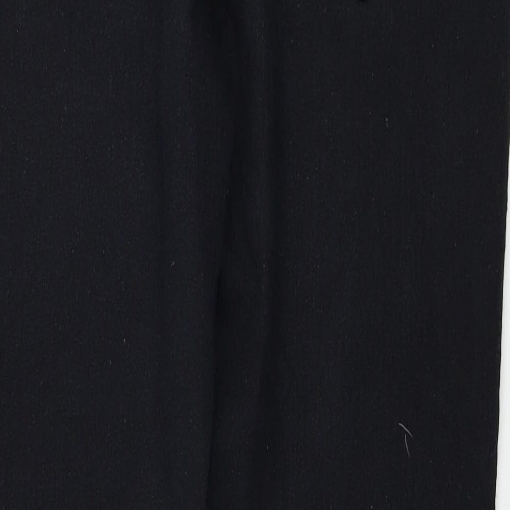 Brand and care label for Denim & Co. women’s black skinny jeans, size UK 14, 24-inch leg