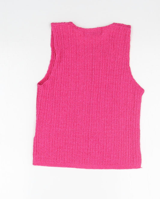 Berkertex Womens Pink Basic Tank Size 14