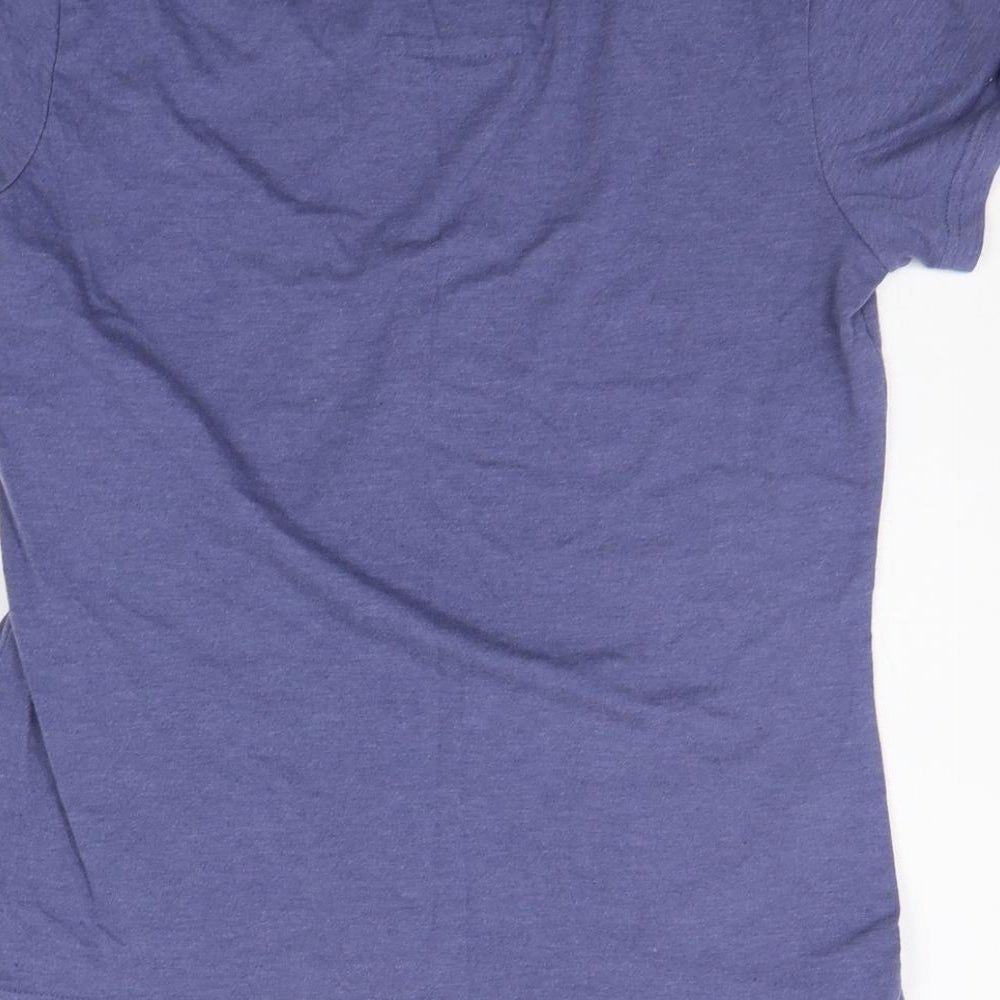 LOVE TO LOUNGE Womens Blue Basic T-Shirt Size M