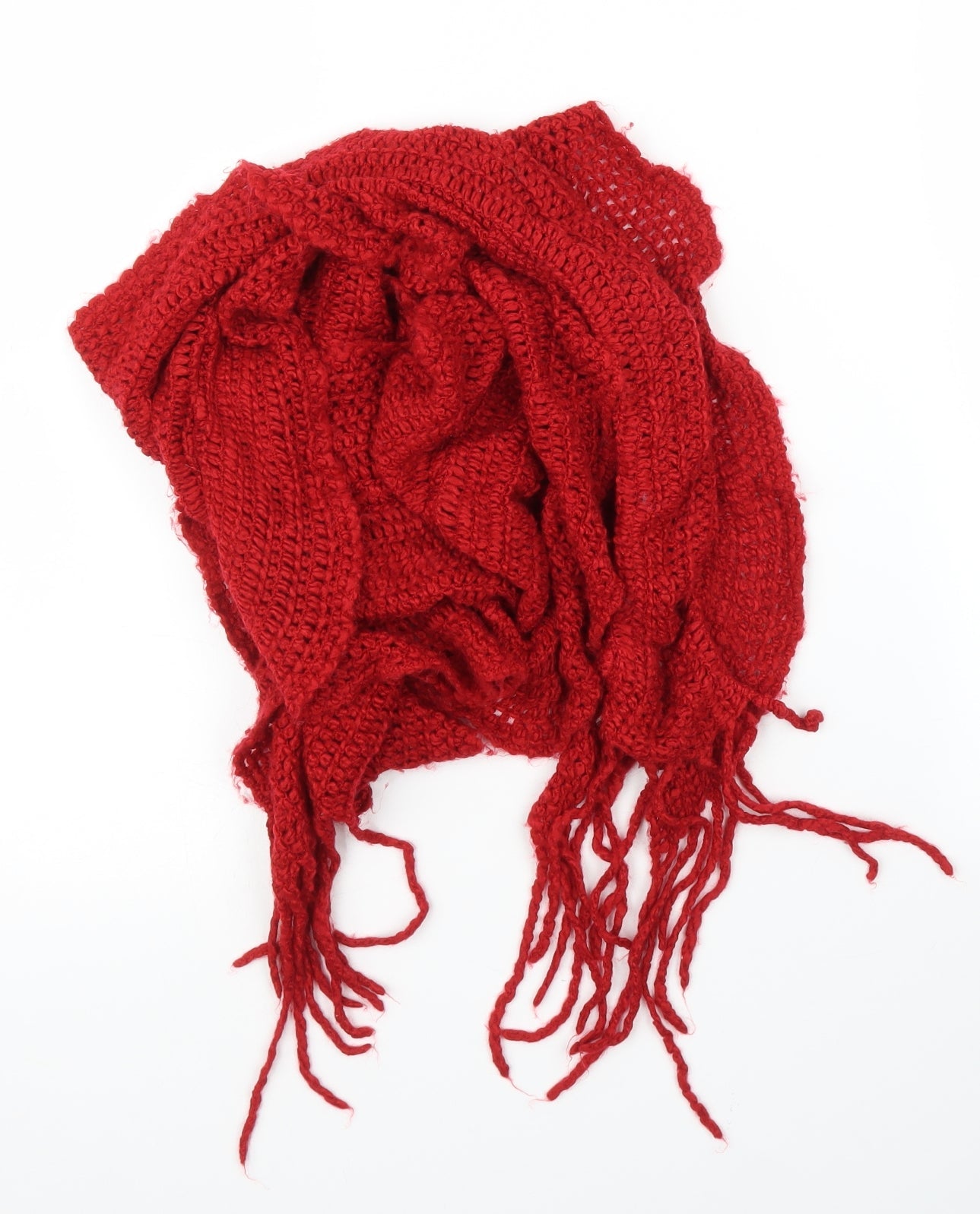 Preworn Unisex Red Scarf