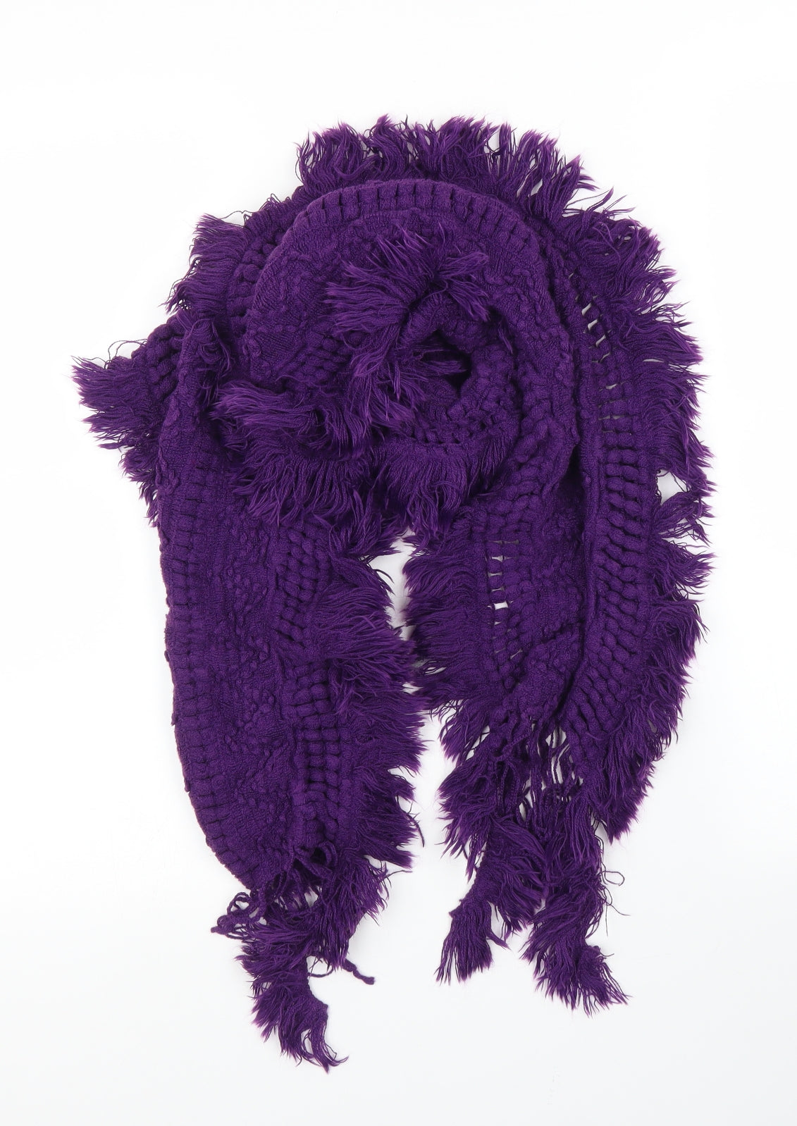 Preworn Unisex Purple Scarf