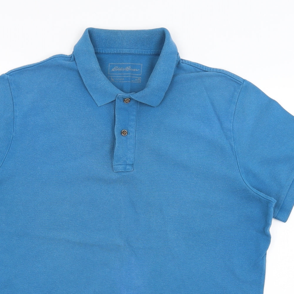 Eddie Bauer Mens Blue Polo Size M