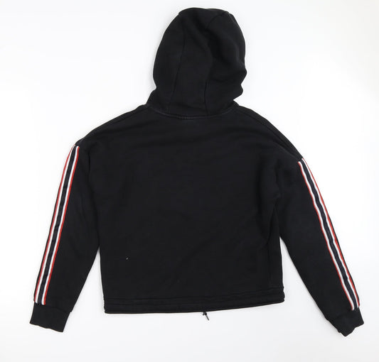 Closure London Womens Black Pullover Hoodie Size 12
