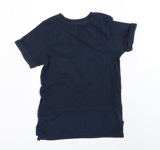 Nutmeg Boys Blue Basic T-Shirt Size 5-6 Years