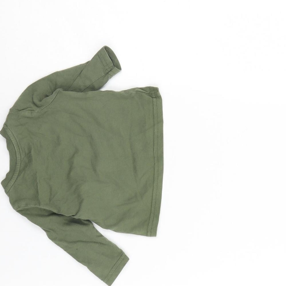 fred & flo Baby Green Basic T-Shirt Size 0-3 Months - new to the crew