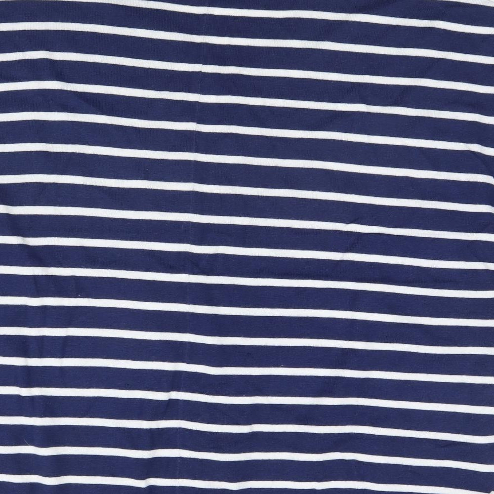 George Womens Blue Striped Pullover Jumper Size S