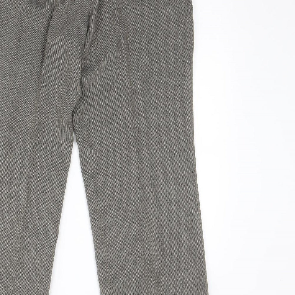 m&s Womens Brown Dress Pants Trousers Size 10 L28 in