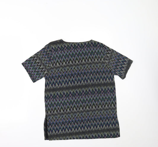 casamia Womens Multicoloured Geometric Basic T-Shirt One Size
