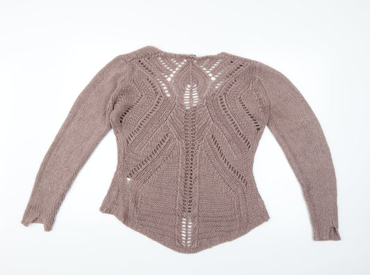 anistan Womens Purple Pullover Jumper Size 12