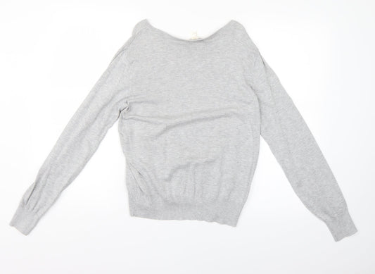 H&M Womens Grey Basic Blouse Size S