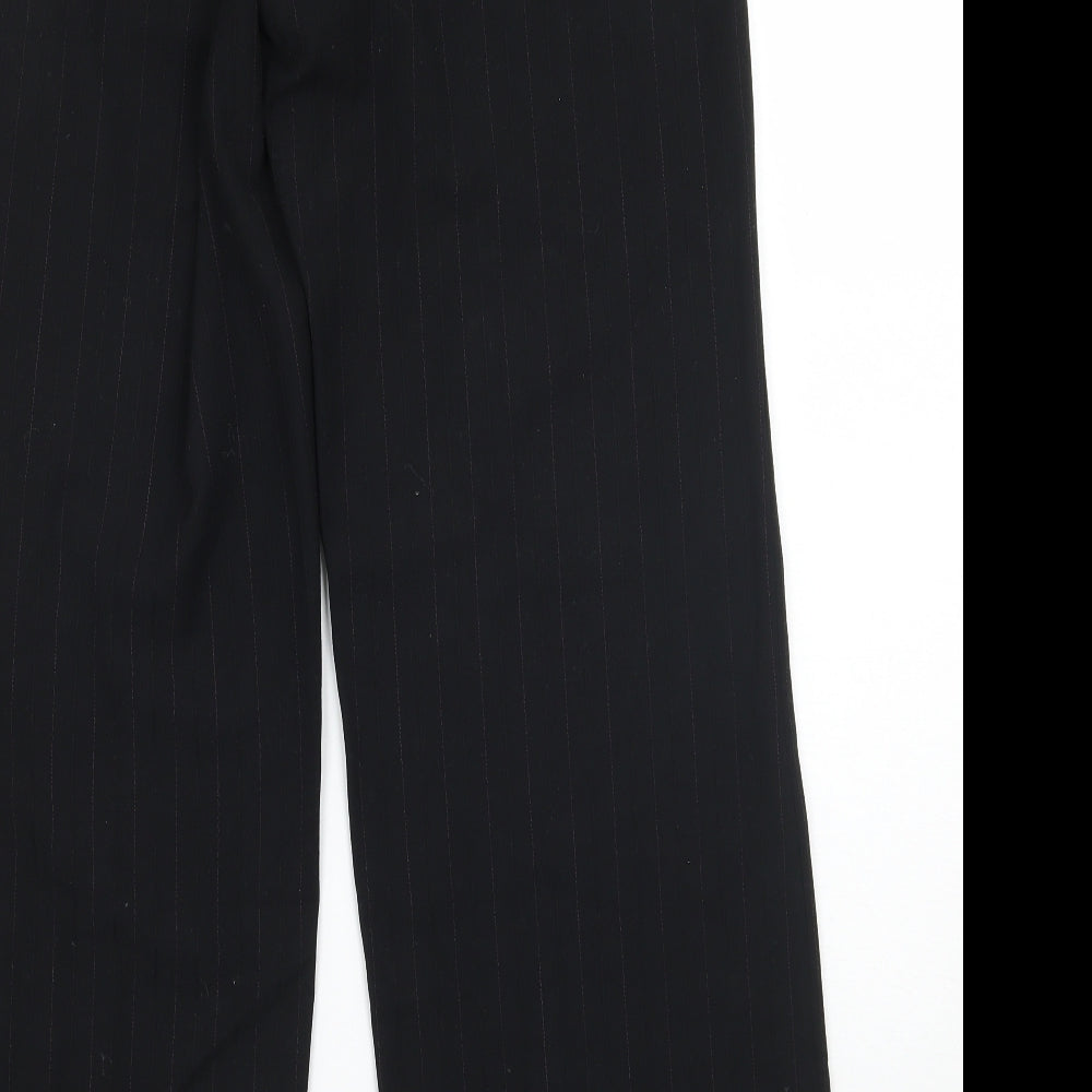 M&Co Womens Black Trousers Size 10 L28 in