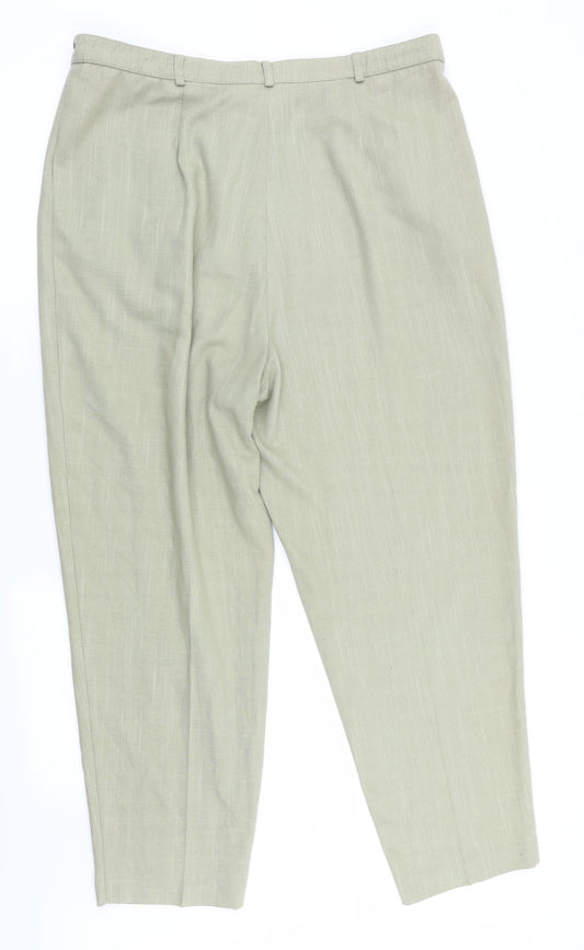 Bertertex Womens Green Trousers Size 18 L28 in - Side Elastication
