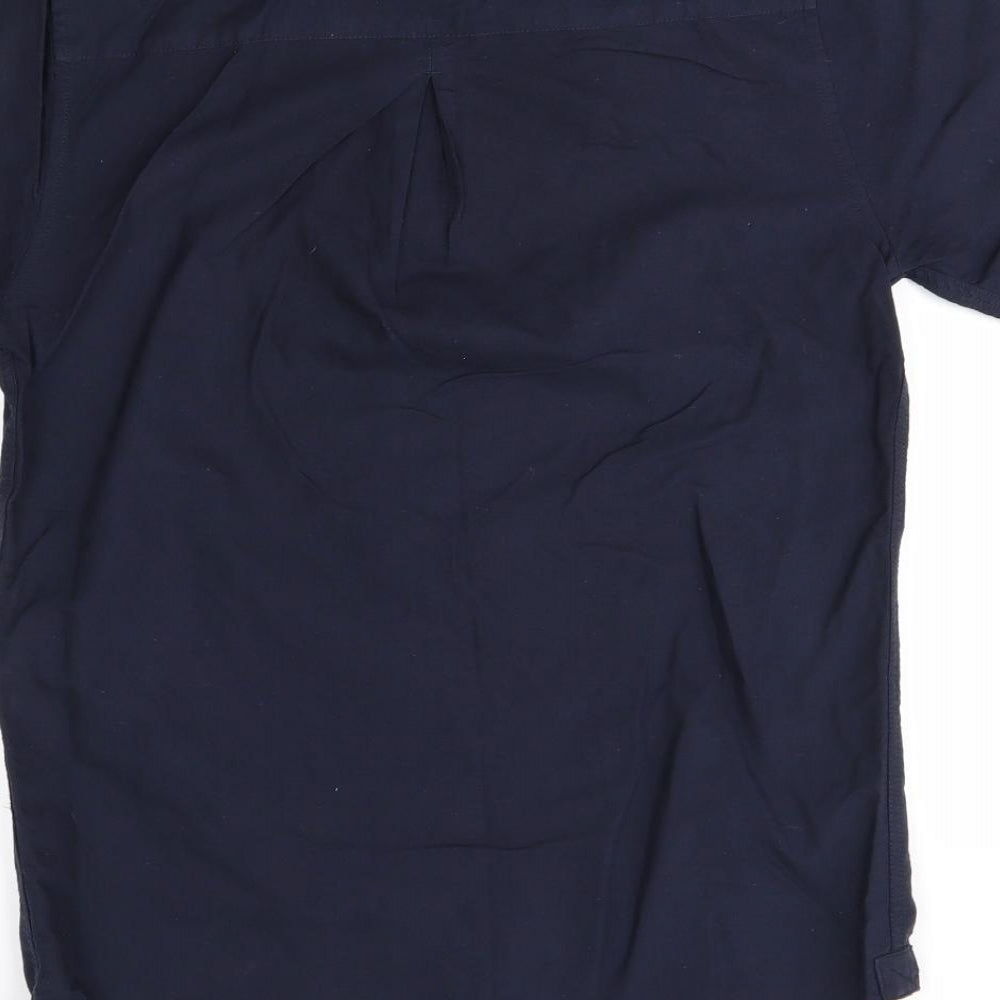 River Island Mens Blue Button-Up Size XS