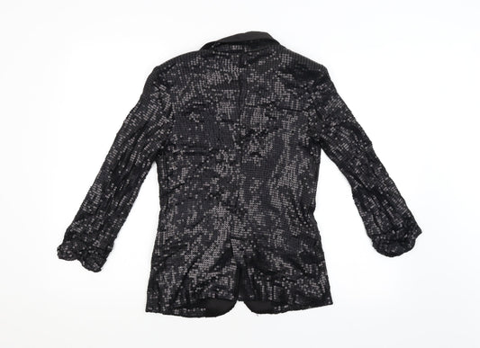 Preworn Womens Black Jacket Size 8