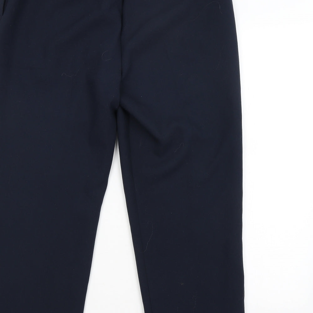 M&S Womens Blue Trousers Size 14 L26 in
