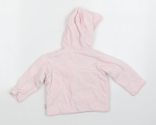 M&S Girls Pink Full Zip Jumper Size 9-12 Months