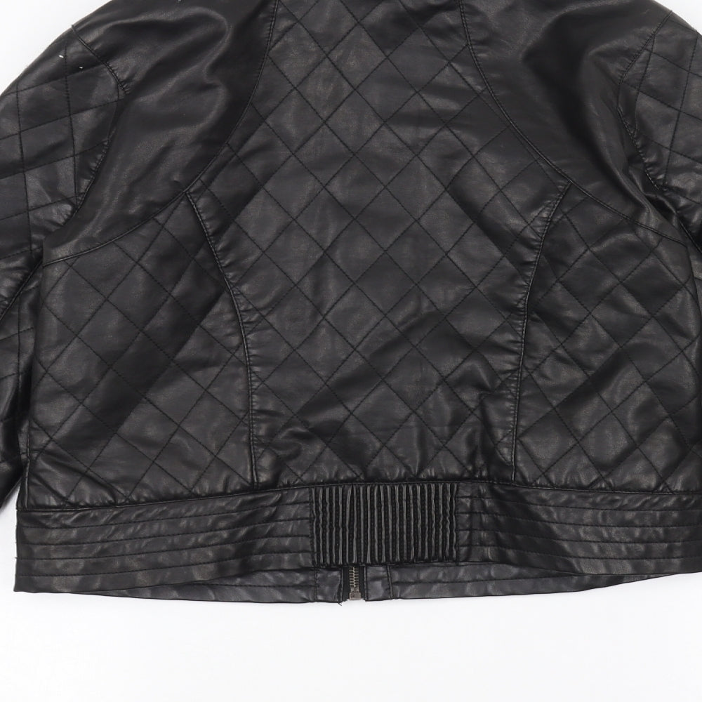 Brand and care label for Atmosphere women’s black jacket, size UK 10