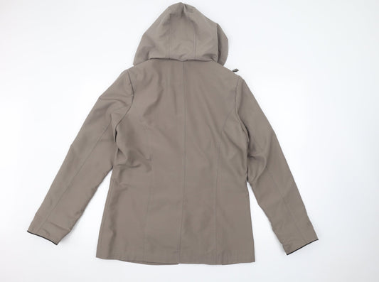 debinhams Womens Green Parka Coat Size 12