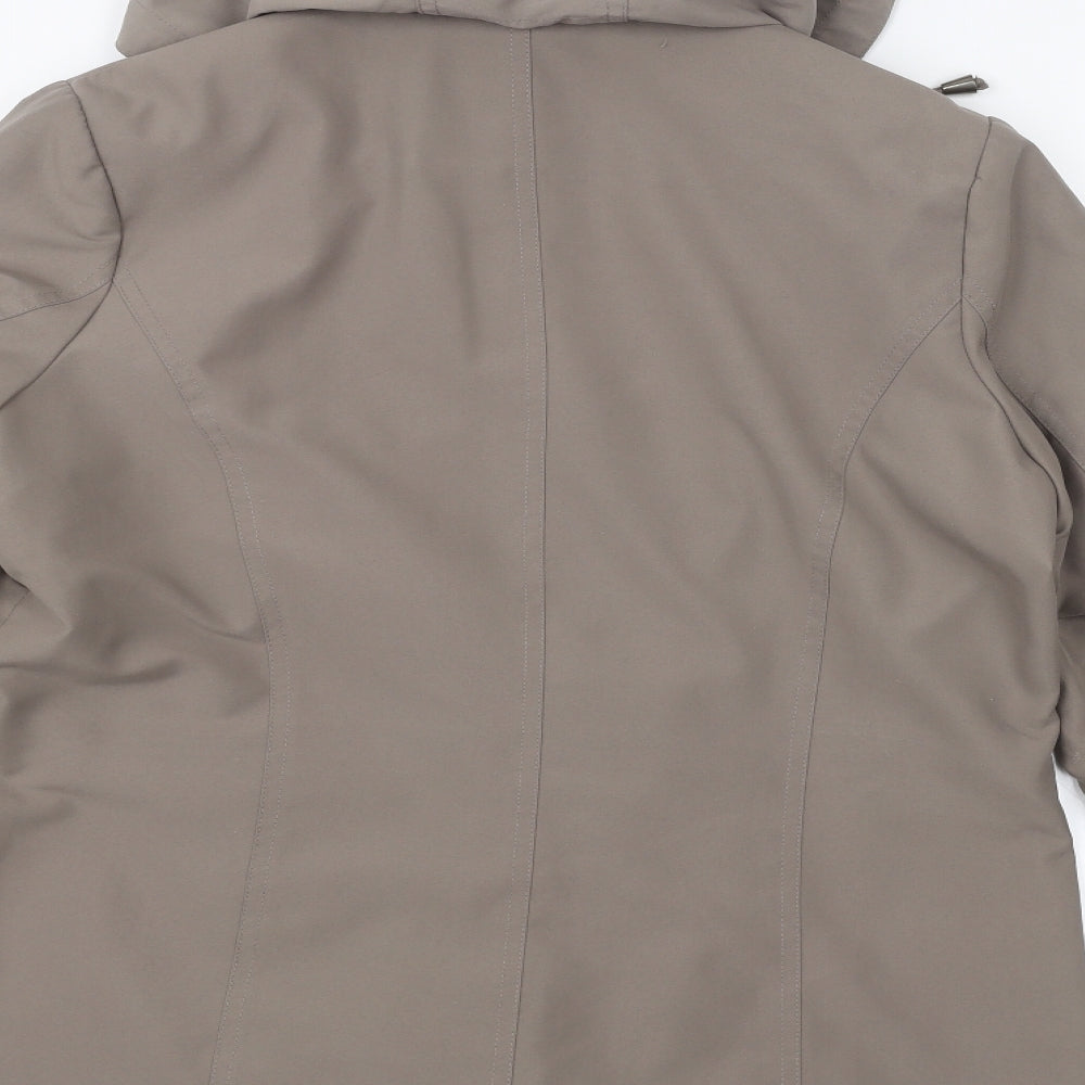 debinhams Womens Green Parka Coat Size 12