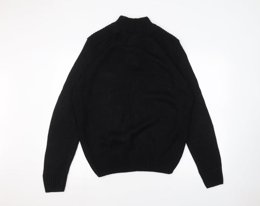 Kensington Mens Black Pullover Jumper Size L
