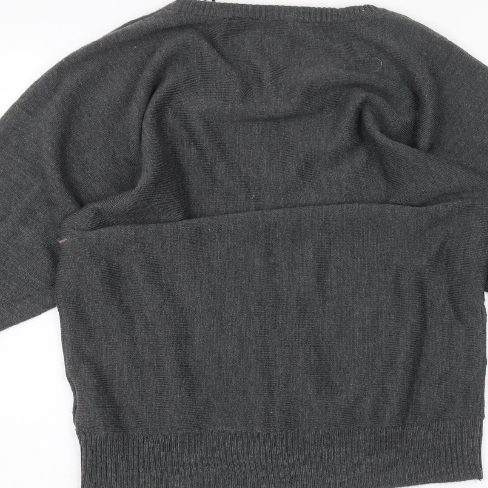 Golddigga Womens Grey Pullover Jumper Size 12