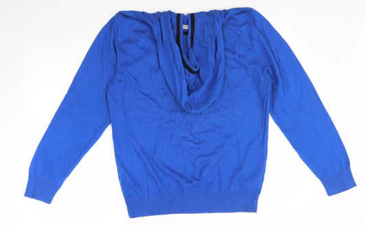 Henleys Womens Blue Pullover Hoodie Size 4
