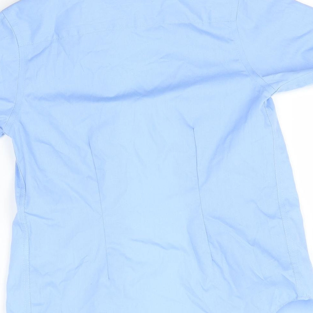 Marks and Spencer Boys Blue Button-Up Size 5-6 Years - School