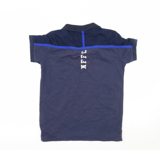 Macron Boys Blue Basic Polo Size 9-10 Years - Nottingham Forest