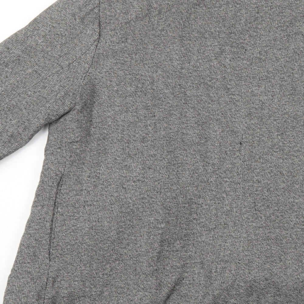 Brand and care label for Silence & Noise women’s grey jacket blazer, size XS