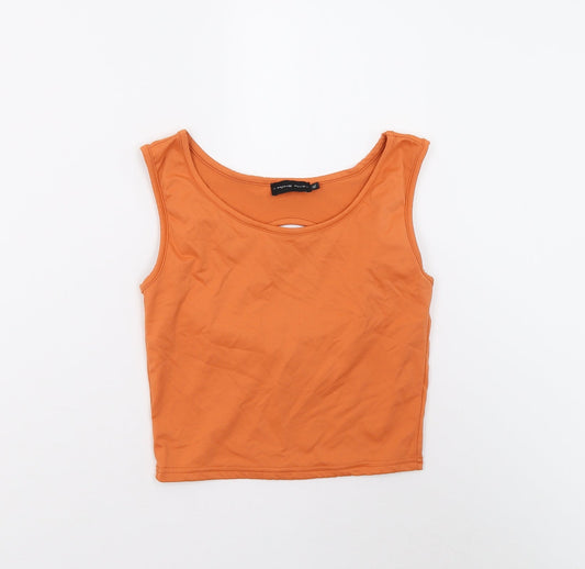 Tone Two Womens Orange Basic Tank Size XL