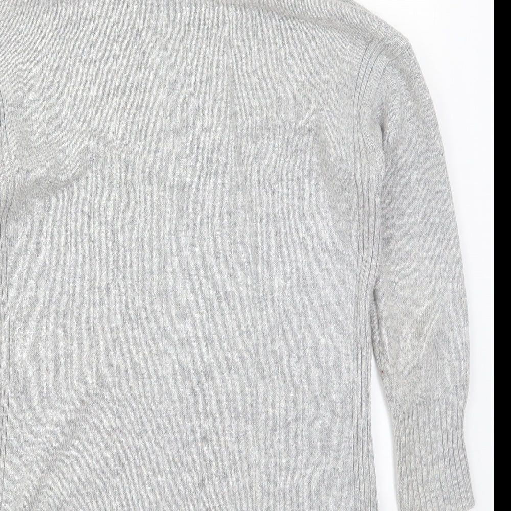 M&Co Womens Grey Knit Pullover Jumper Size 10
