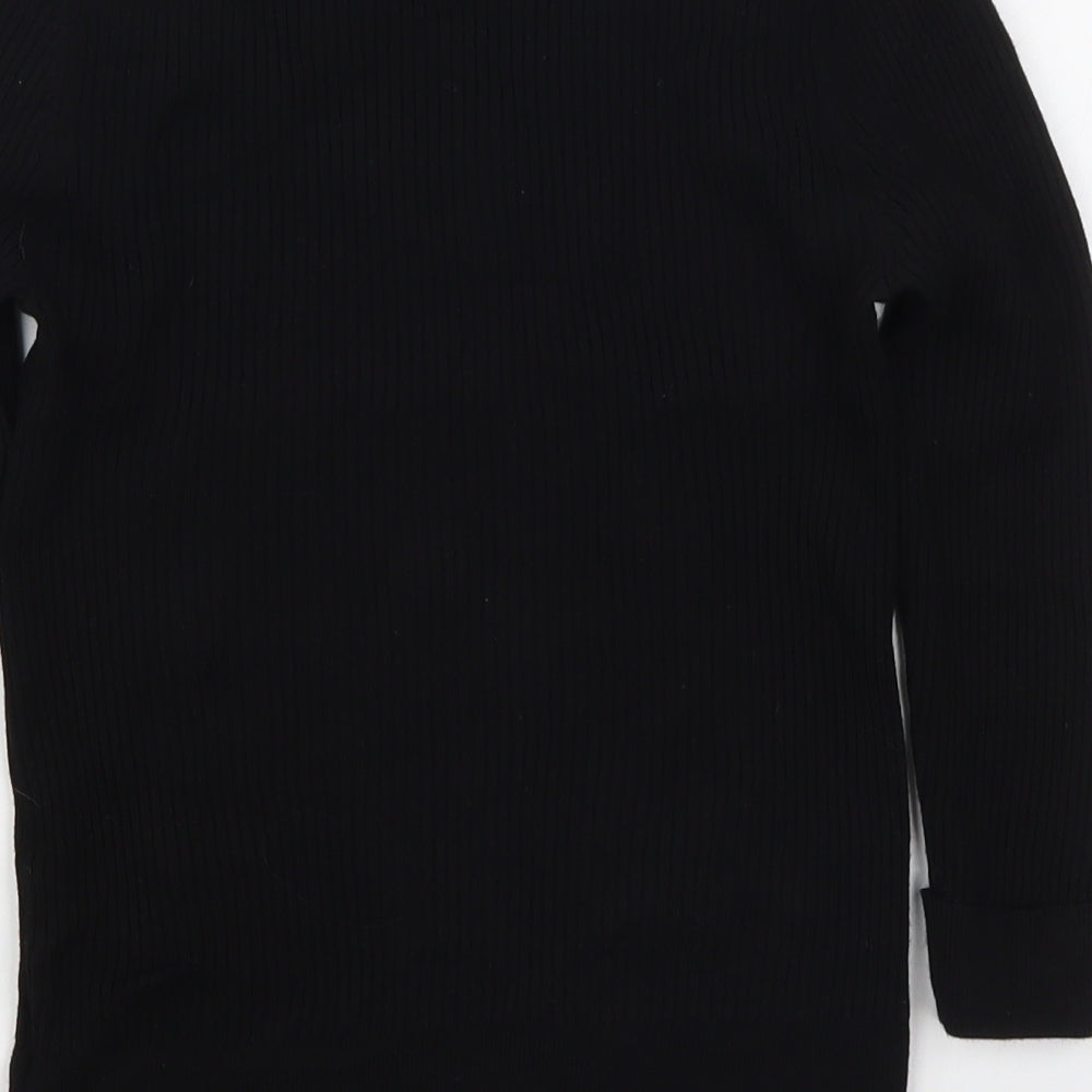 Marks and Spencer Womens Black Knit Pullover Jumper Size 10