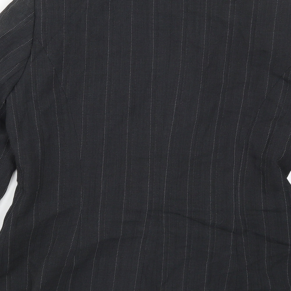 Principles Womens Grey Striped Jacket Suit Jacket Size 10