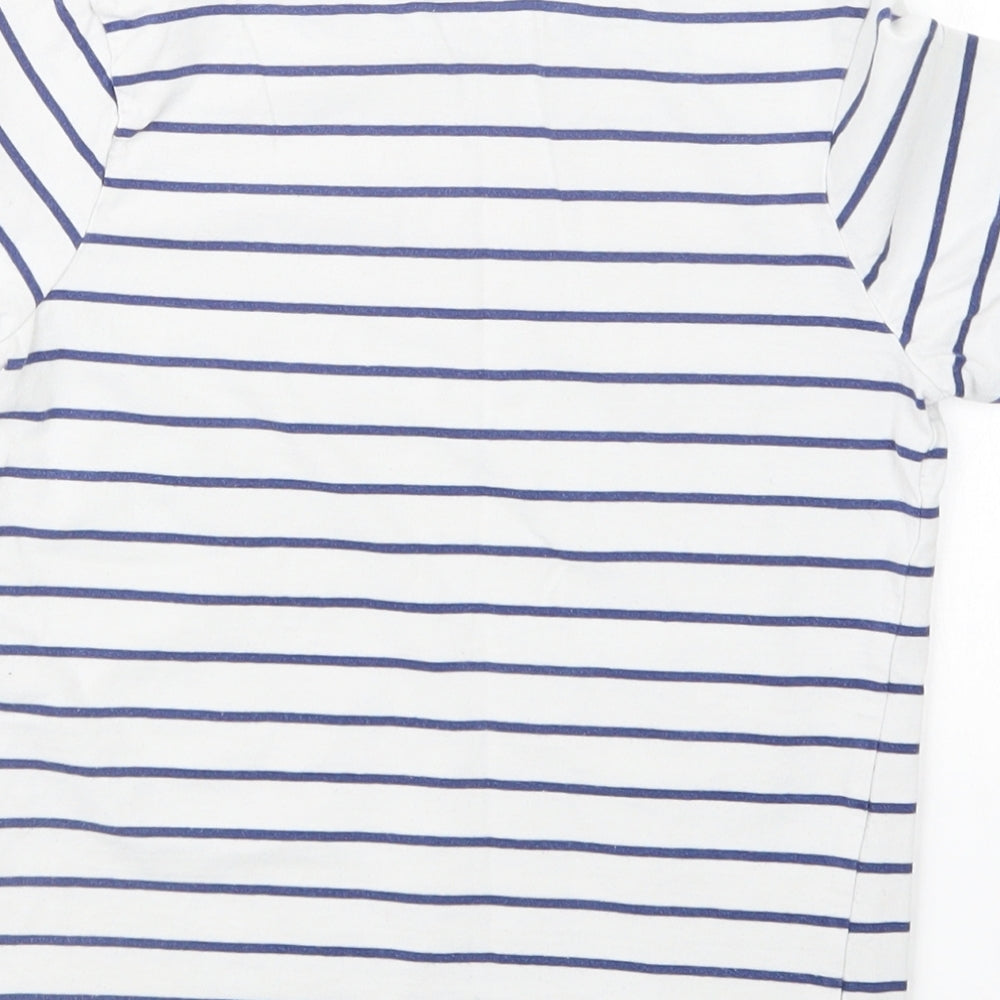 George Boys White Striped Basic T-Shirt Size 7-8 Years - Minions