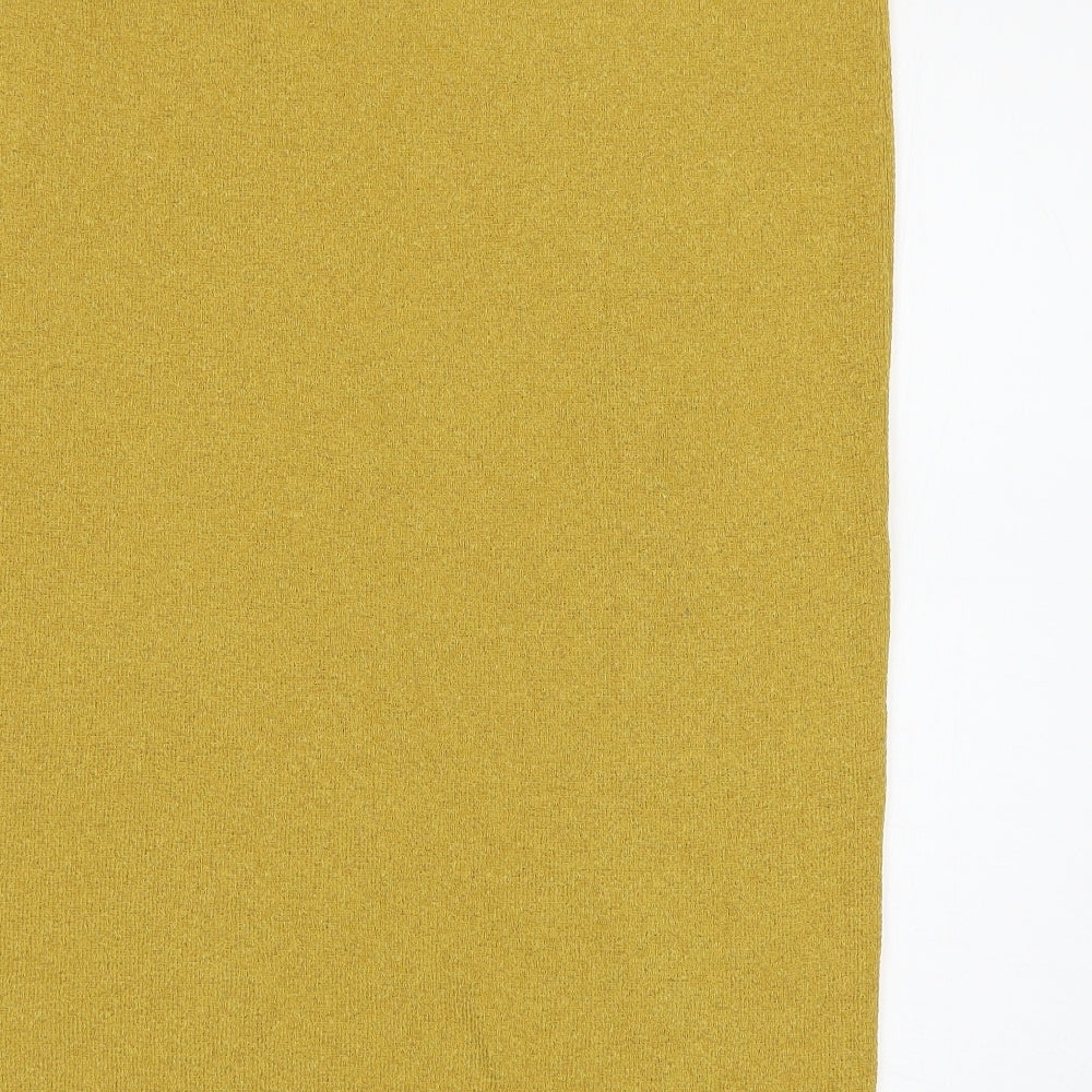 Marks and Spencer Womens Yellow Knit Straight & Pencil Skirt Size XL
