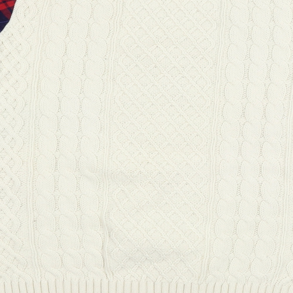 Noisy may Womens Ivory Knit Pullover Jumper Size 8
