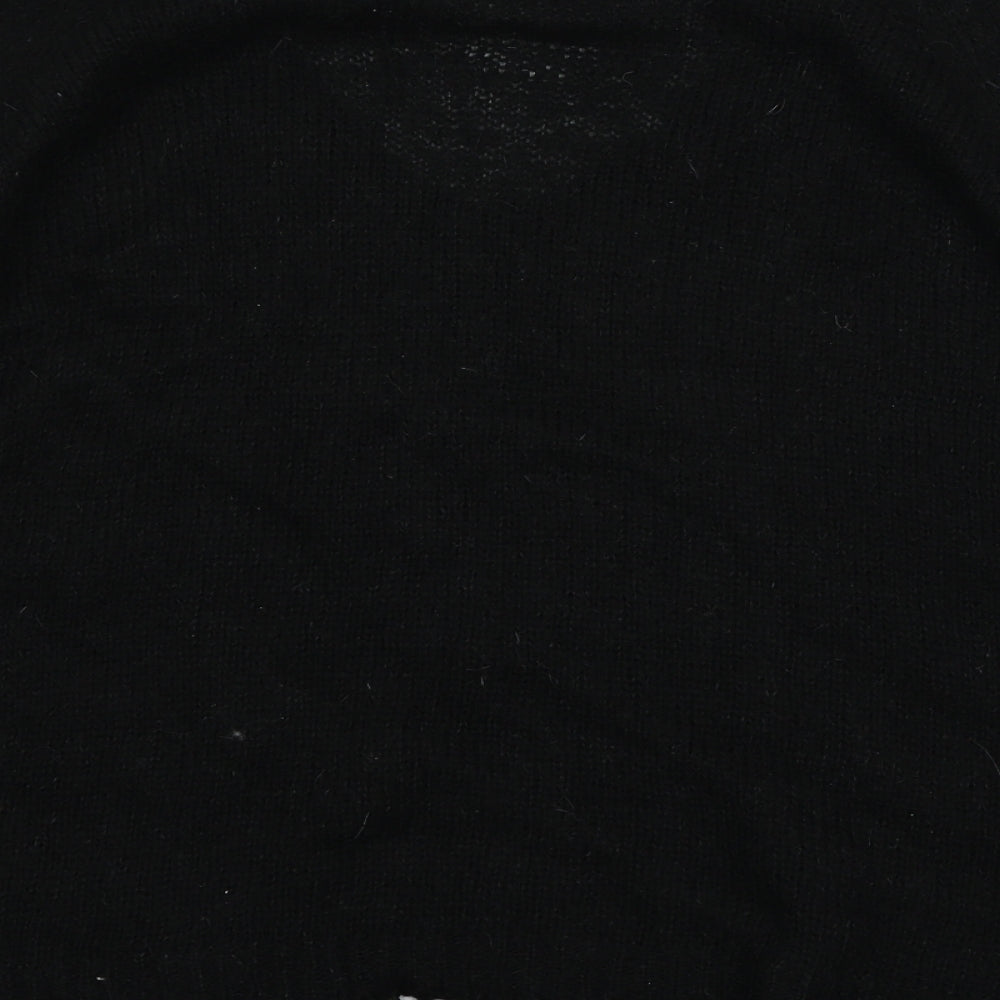 River Island Womens Black Knit Pullover Jumper Size 8
