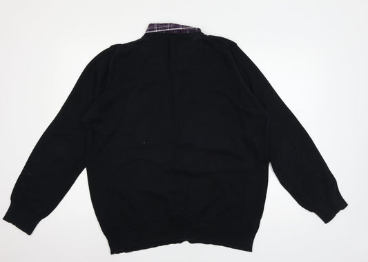 Cedar Woo Mens Blue Knit Pullover Jumper Size XL