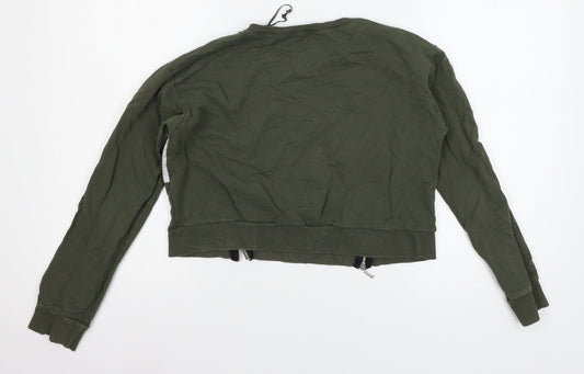 Select Womens Green Jersey Pullover Sweatshirt Size 10 - Unlimited