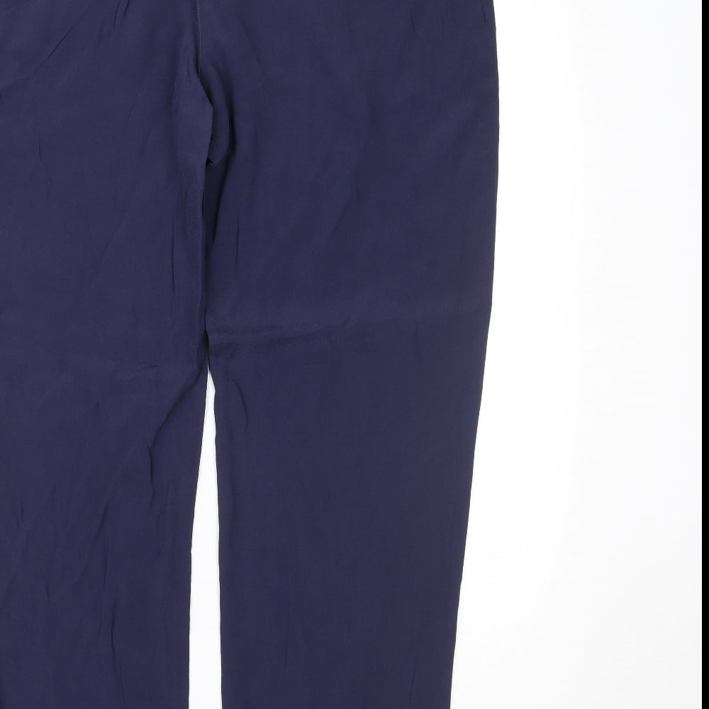 Marks and Spencer Womens Blue Trousers Size 14 L27 in